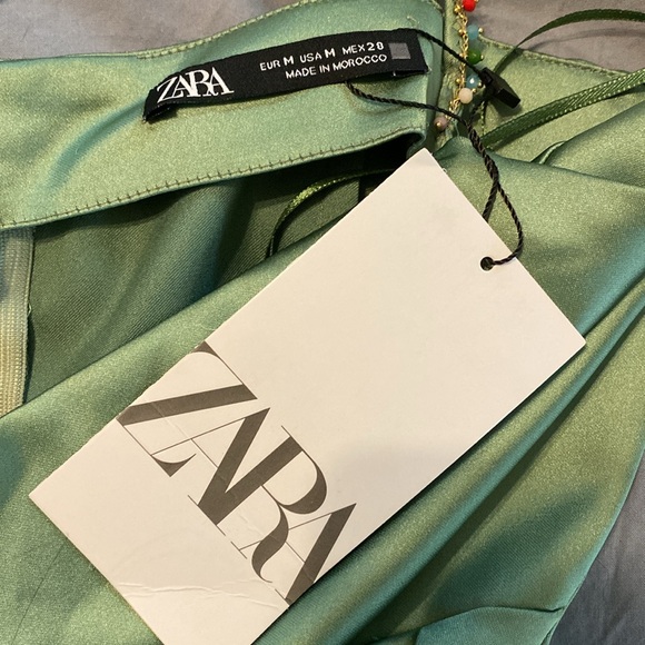 ZARA dress green size M - Picture 6 of 6